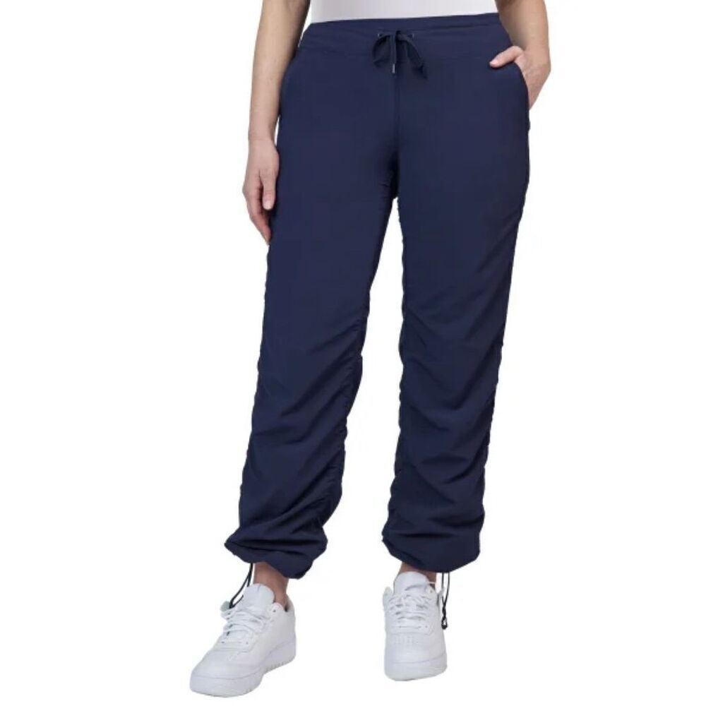 KIRKLAND SIGNATURE Women’s Active Pants 3X Blue Side Ruching Stretch Pockets NWT - Picture 6 of 10
